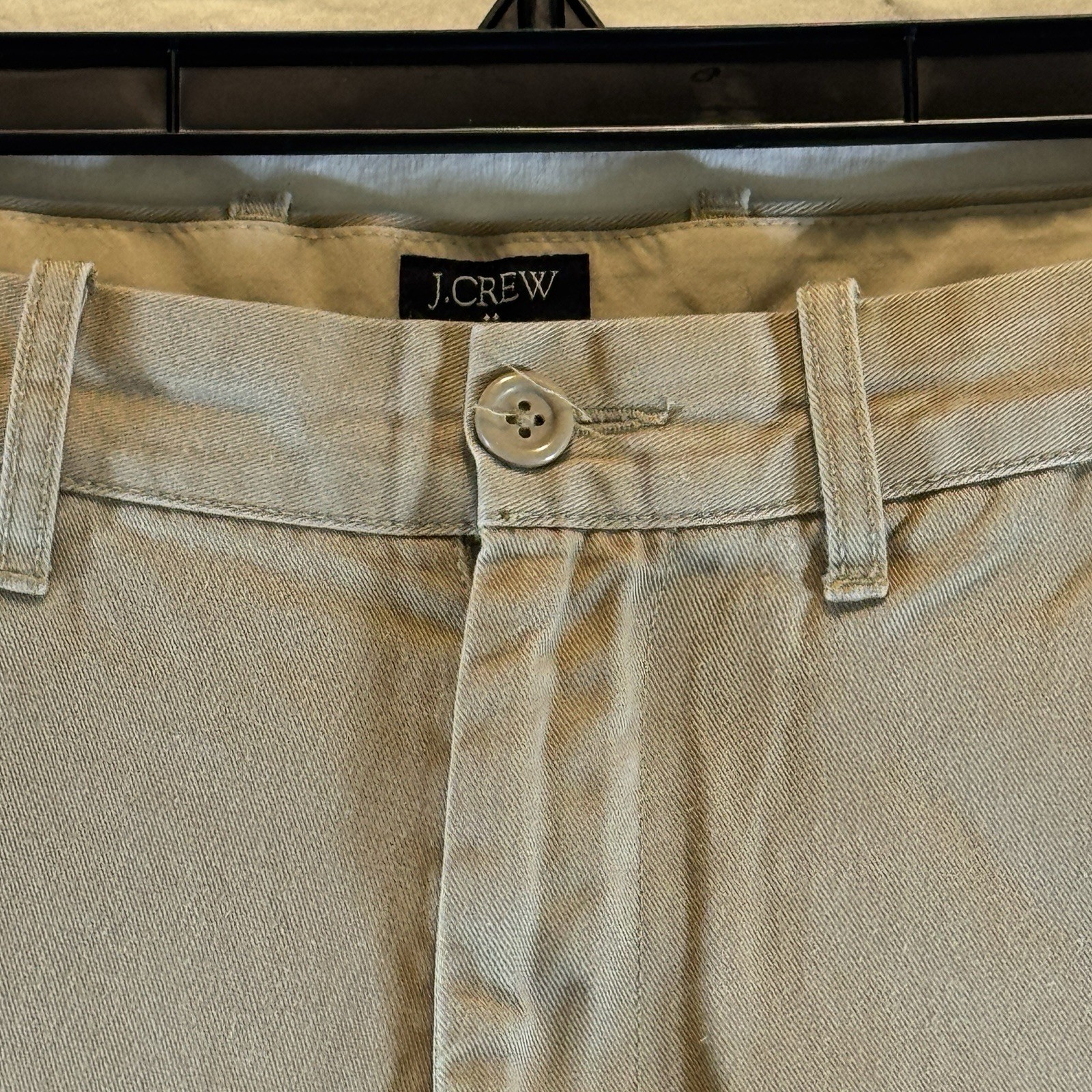 J.Crew The Sutton Mens Pants 31×32* (31L)Tan 38648 Mid-weight Straight Fit Chino