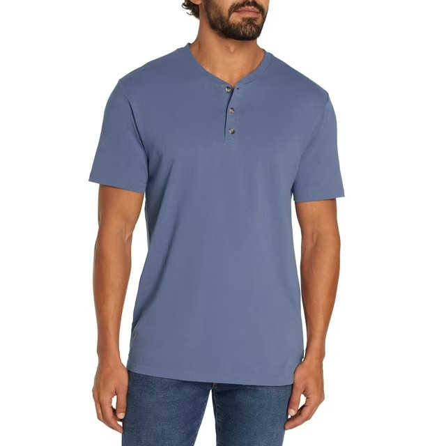 Eddie Bauer Men’s Short Sleeve Henley Size XXL Purple