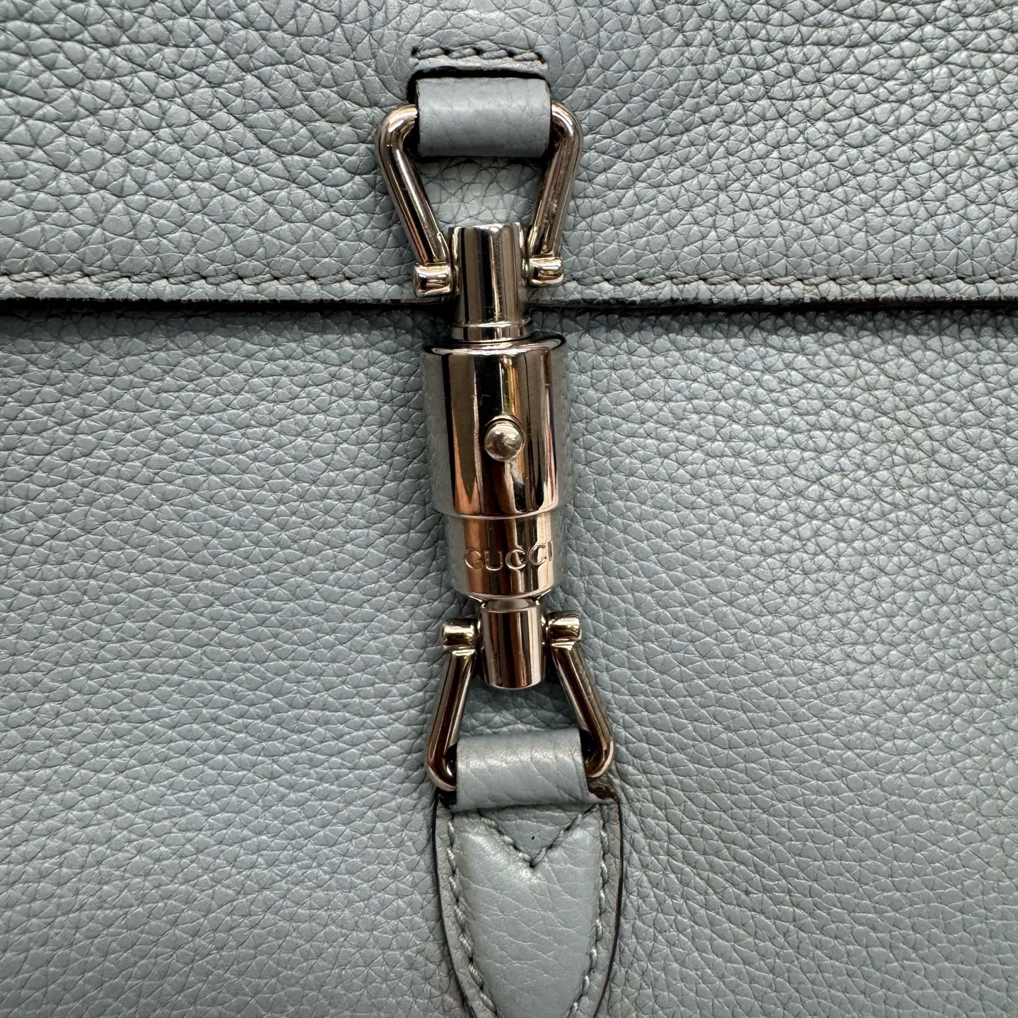 Gucci Pre-Owned Authentic Messenger Bag Sky Blue 26*18*7cm