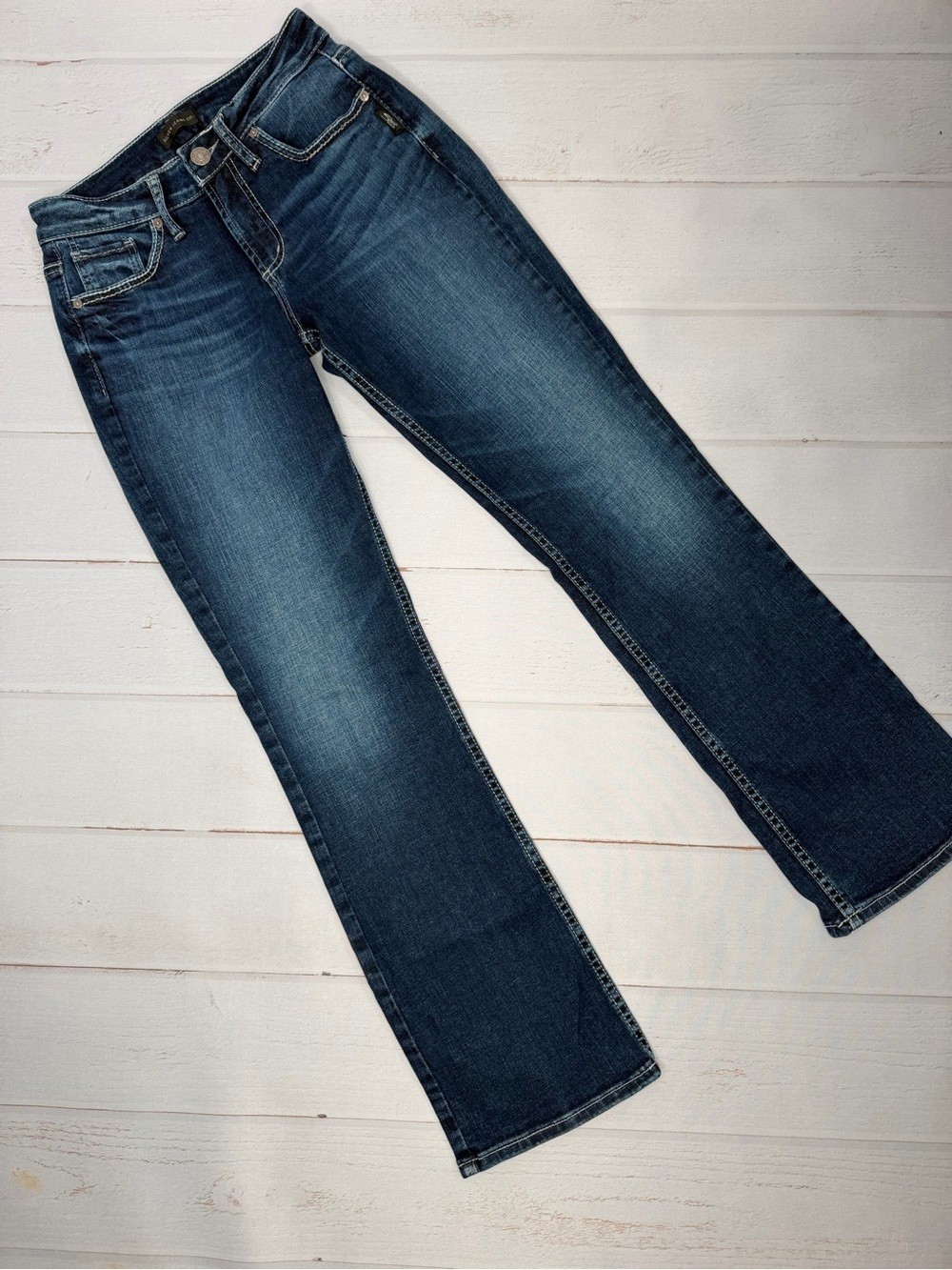 Silver Jeans Suki Slim Boot Jeans Women’s W27/L31 Dark Wash Stretch Denim