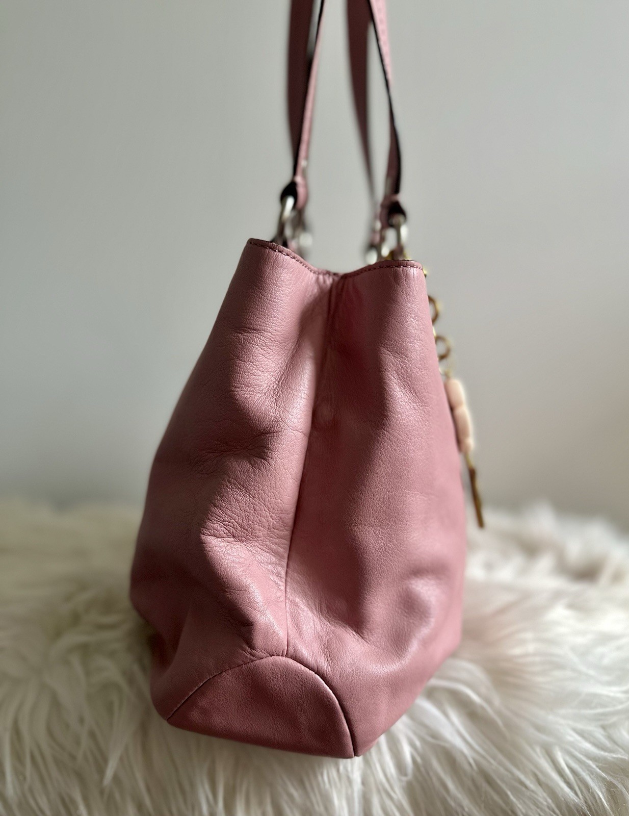 Coach Soho Pink Leather Buckle Tote F18731 Shoulder Bag