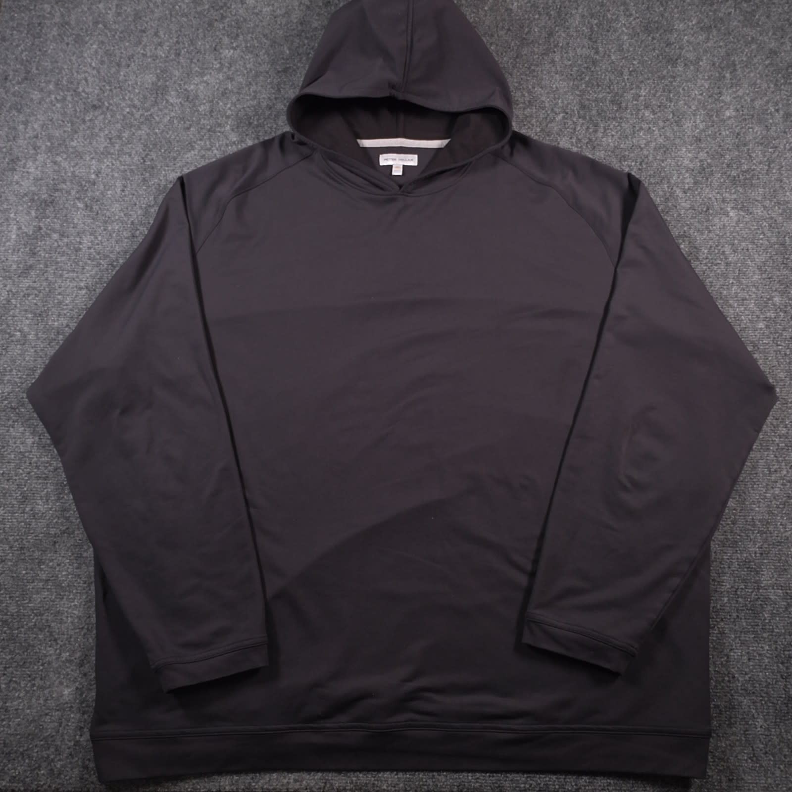 Peter Millar Pine Performance Hoodie Mens 3XL Black Lightweight Moisture Wicking
