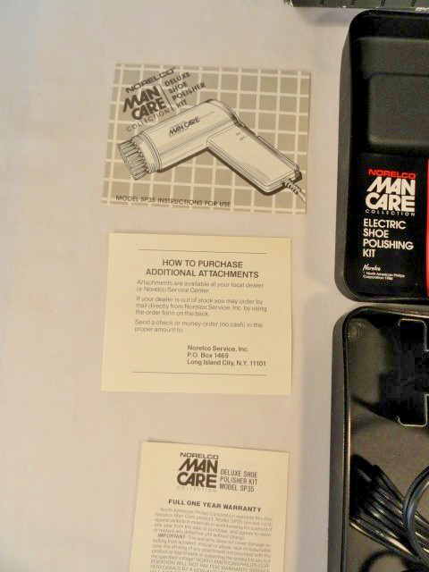 Norelco – Man Care – Collection – ELECTRIC SHOE POLISHING KIT – SP35 New Other