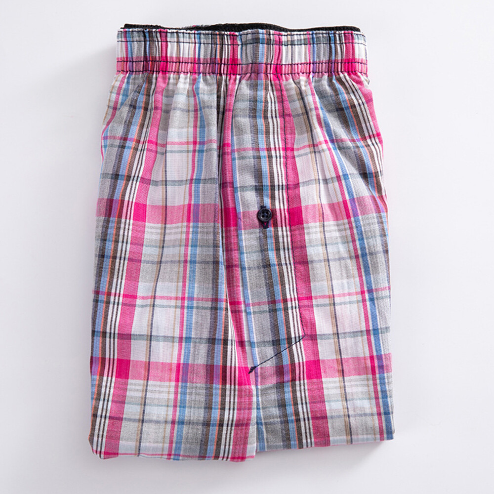 Random Color Woven Shorts Mens Cotton Underwear Oversized Short Pants Elastic