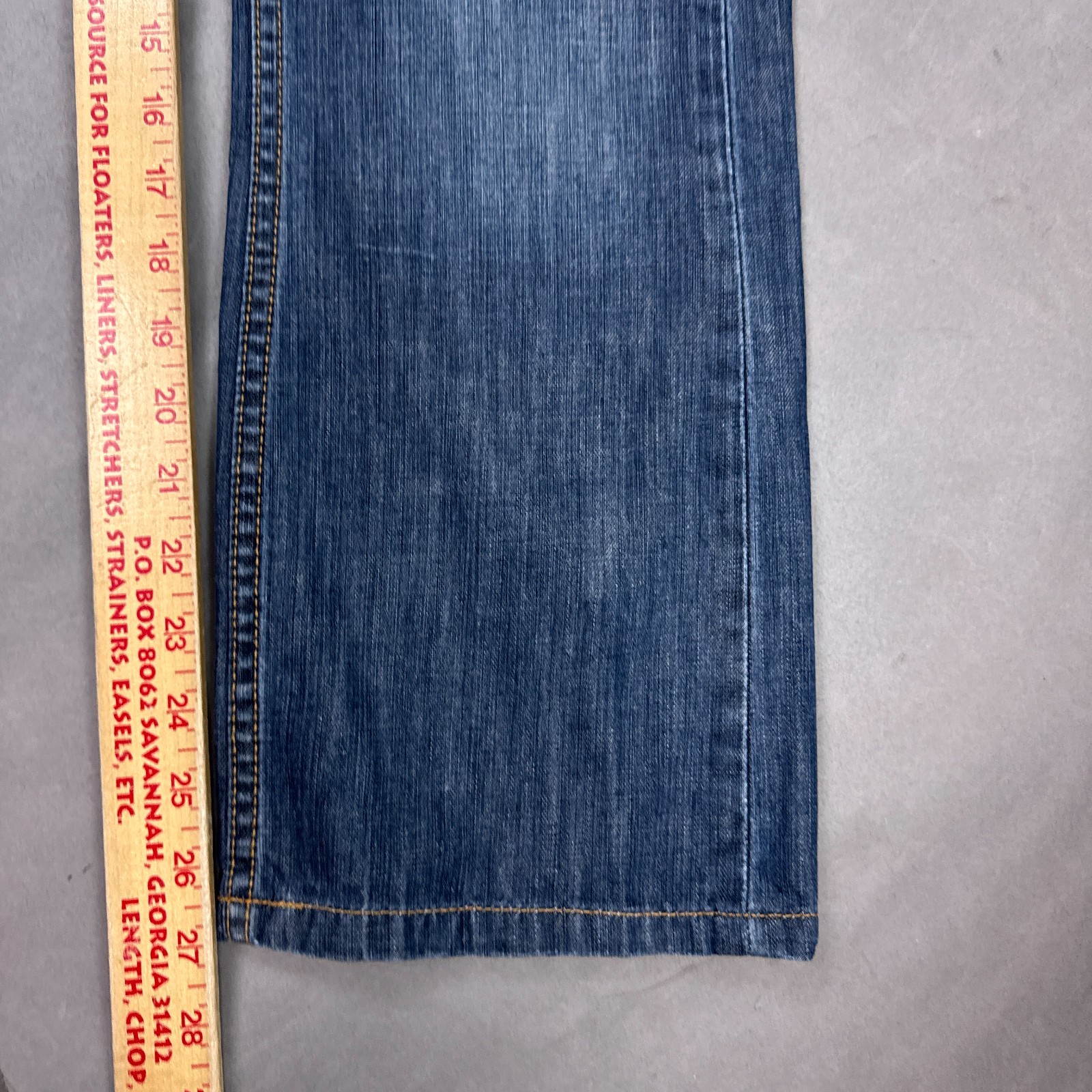 Levis Jeans Mens 30×27 Blue 527 Bootcut Denim Pants Western Faded (Tag30x30)