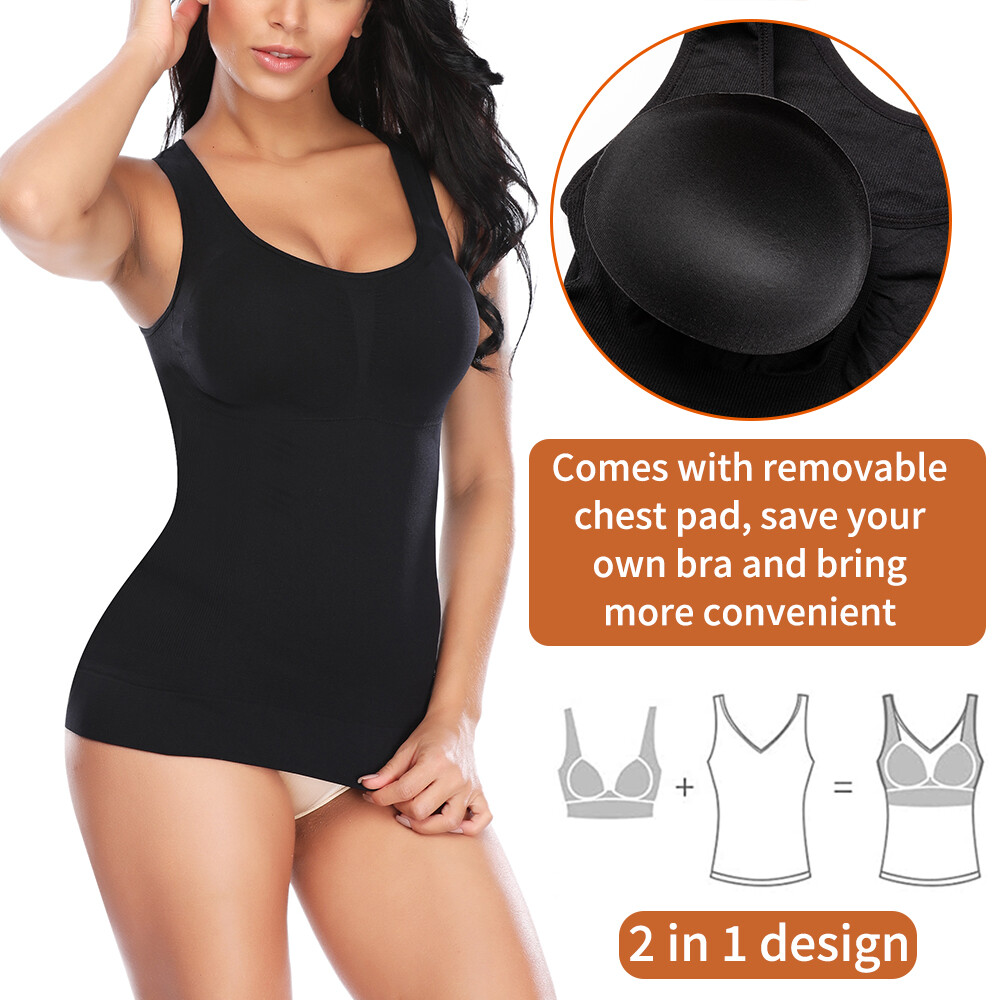 Women Body Shaper Compression Vest Tank Top Slimming Corset Top Undershirts