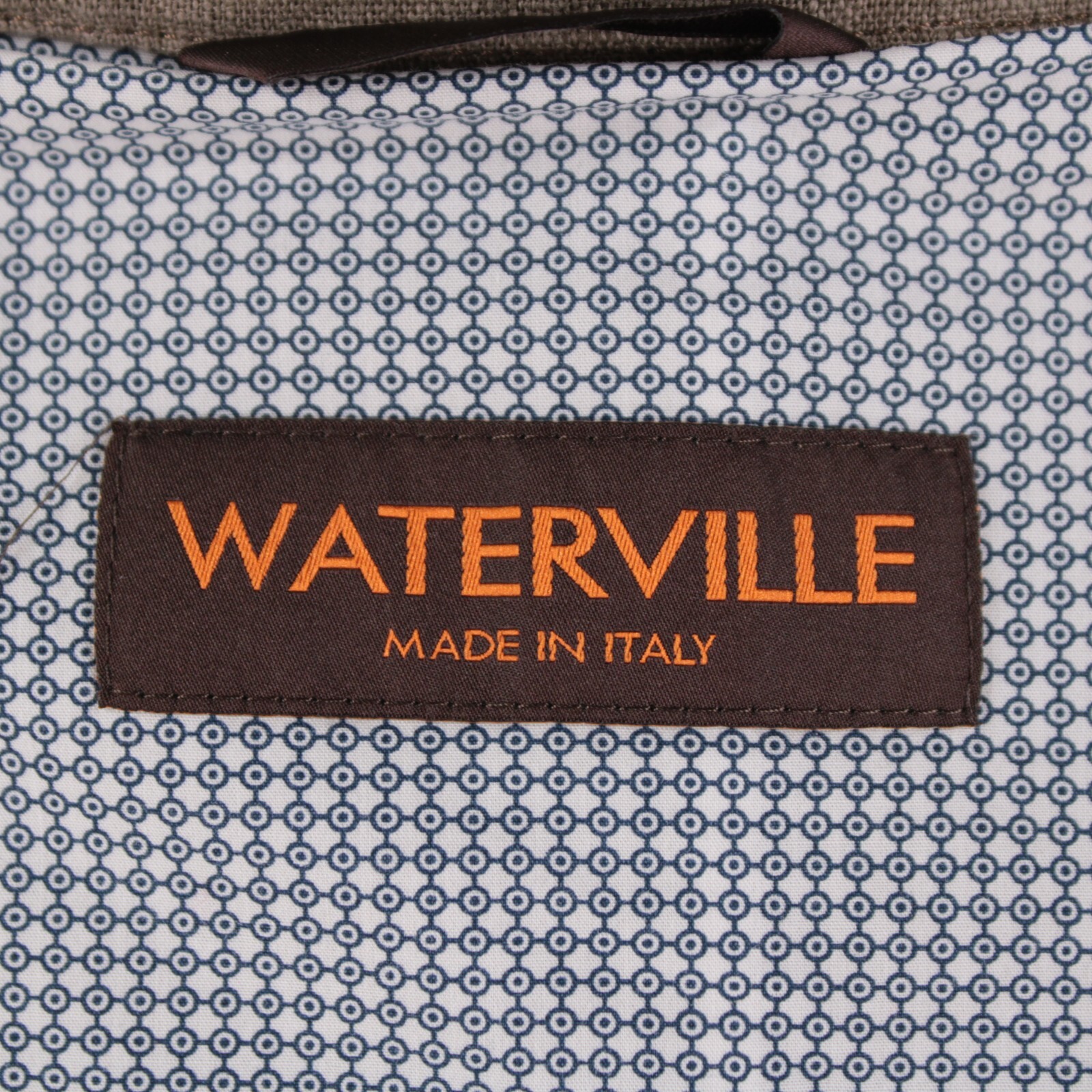 Waterville NWT 100% Linen Overshirt Size 58 (3XL US) Barret In Solid Brown