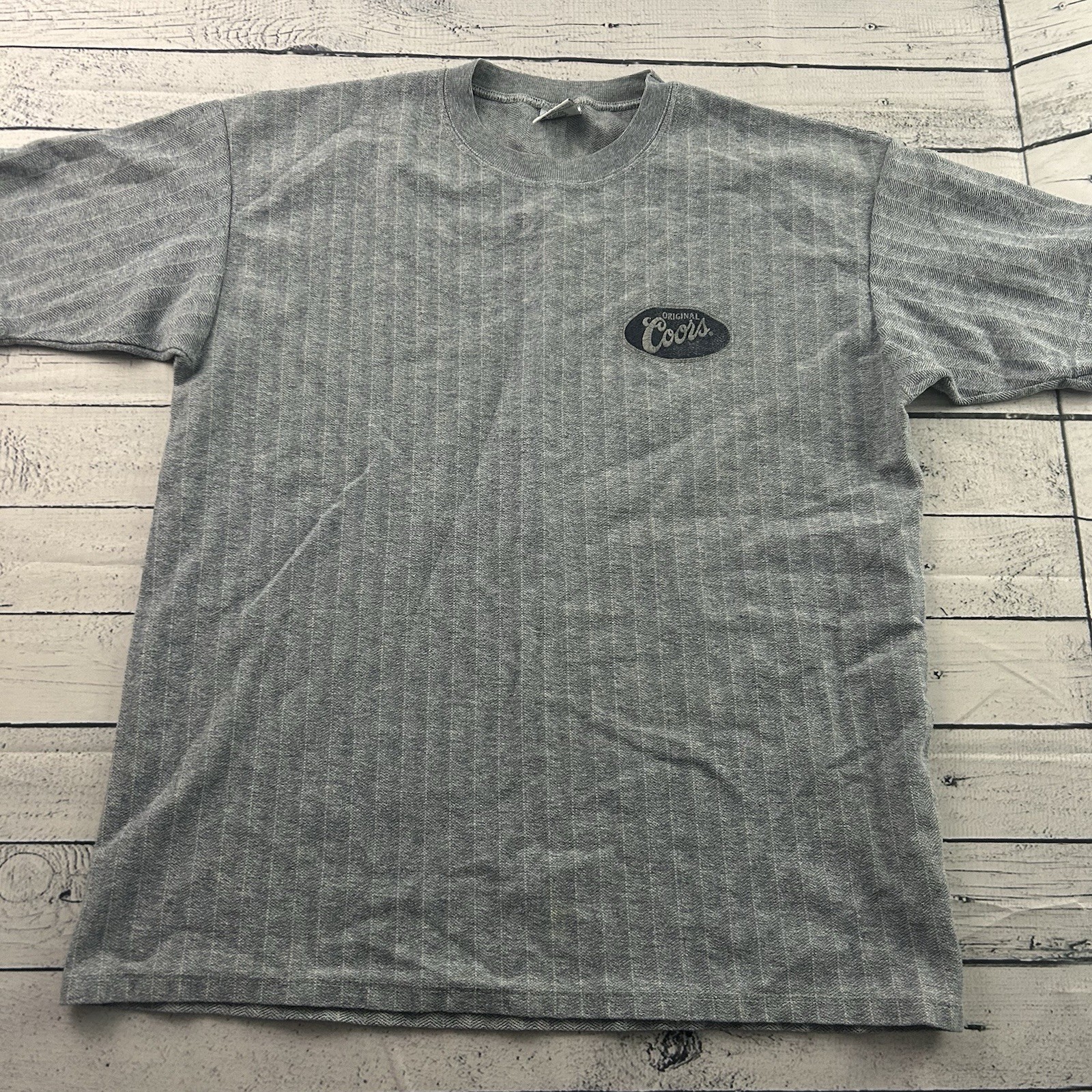 Vintage Coors Original Cal Cru Short Sleeve T Shirt Men’s Large Gray