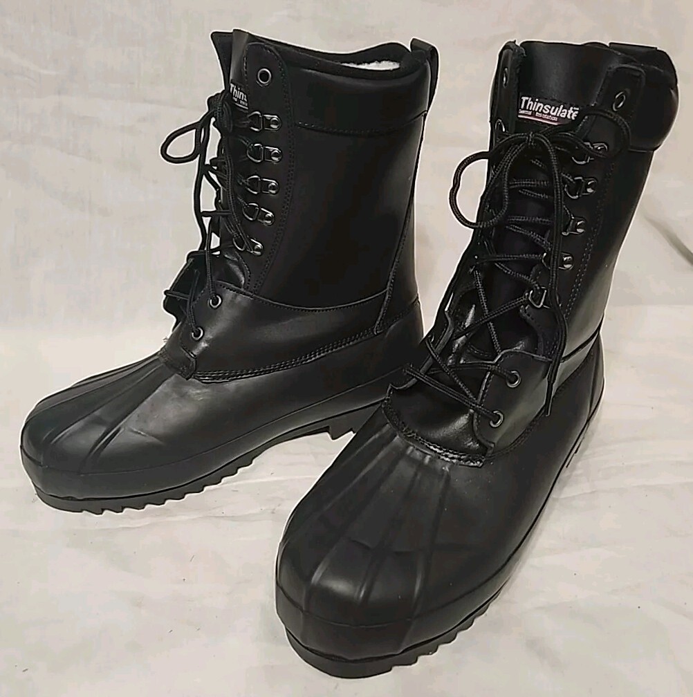 MIL-TEC BY STURM MEN’S US 12 THINSULATE SNOW BOOTS BLACK