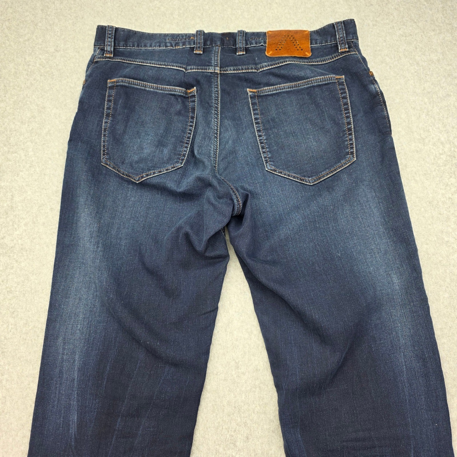 Alberto Pipe Regular Slim Fit Cosy Jeans Men’s Size W38 L34 Dark Wash Strech