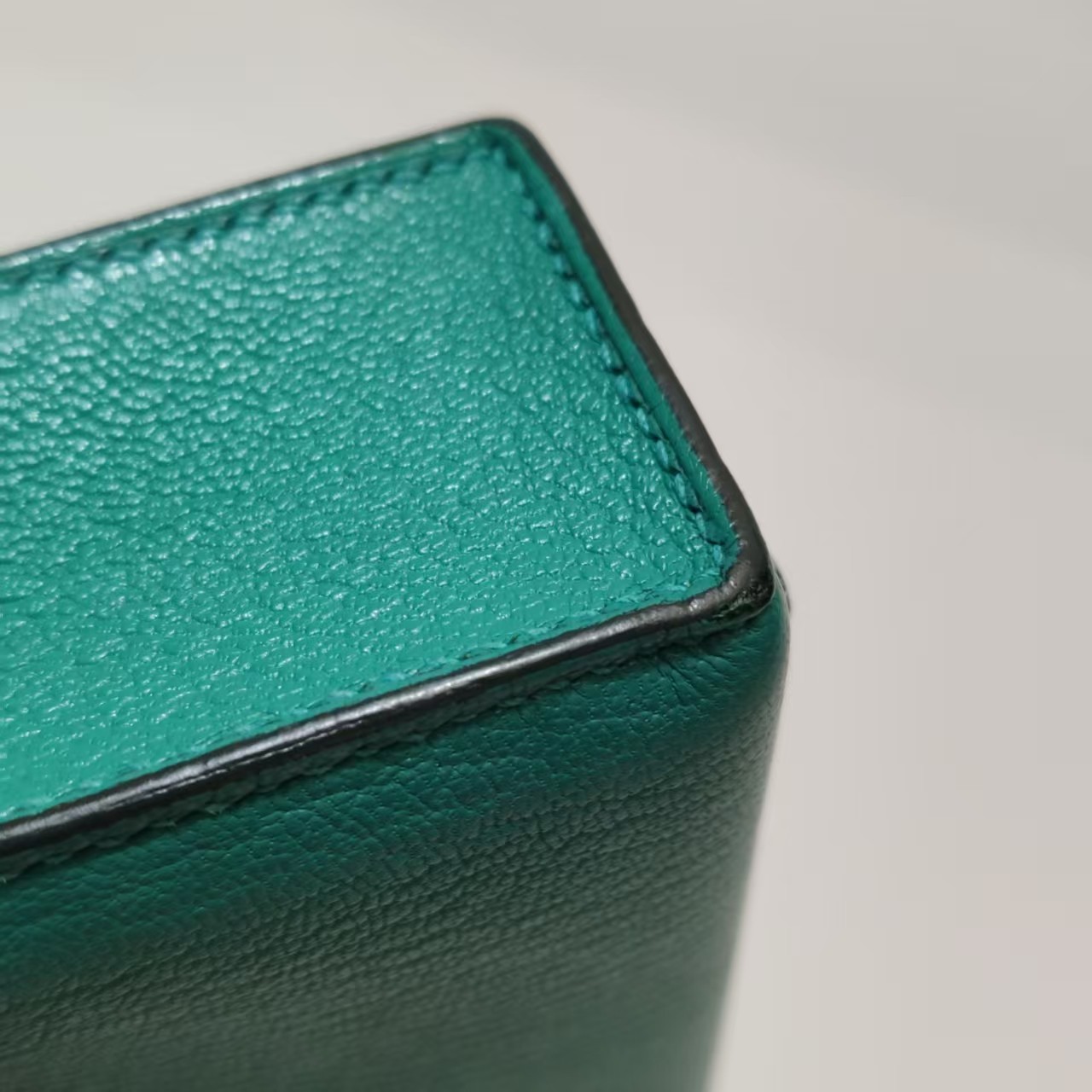 Hermes Verrou Mini 17 Chevre Chamkila Menthe Z6 Green Silver Hardware PHW Auth