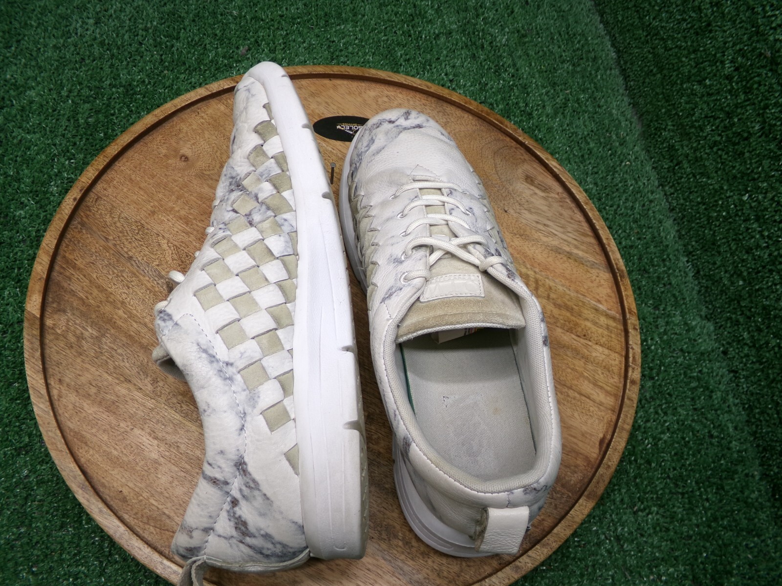 Vans Mens Tesella Grigio White Marble Woven Skate Shoes Sneakers Size 11 US