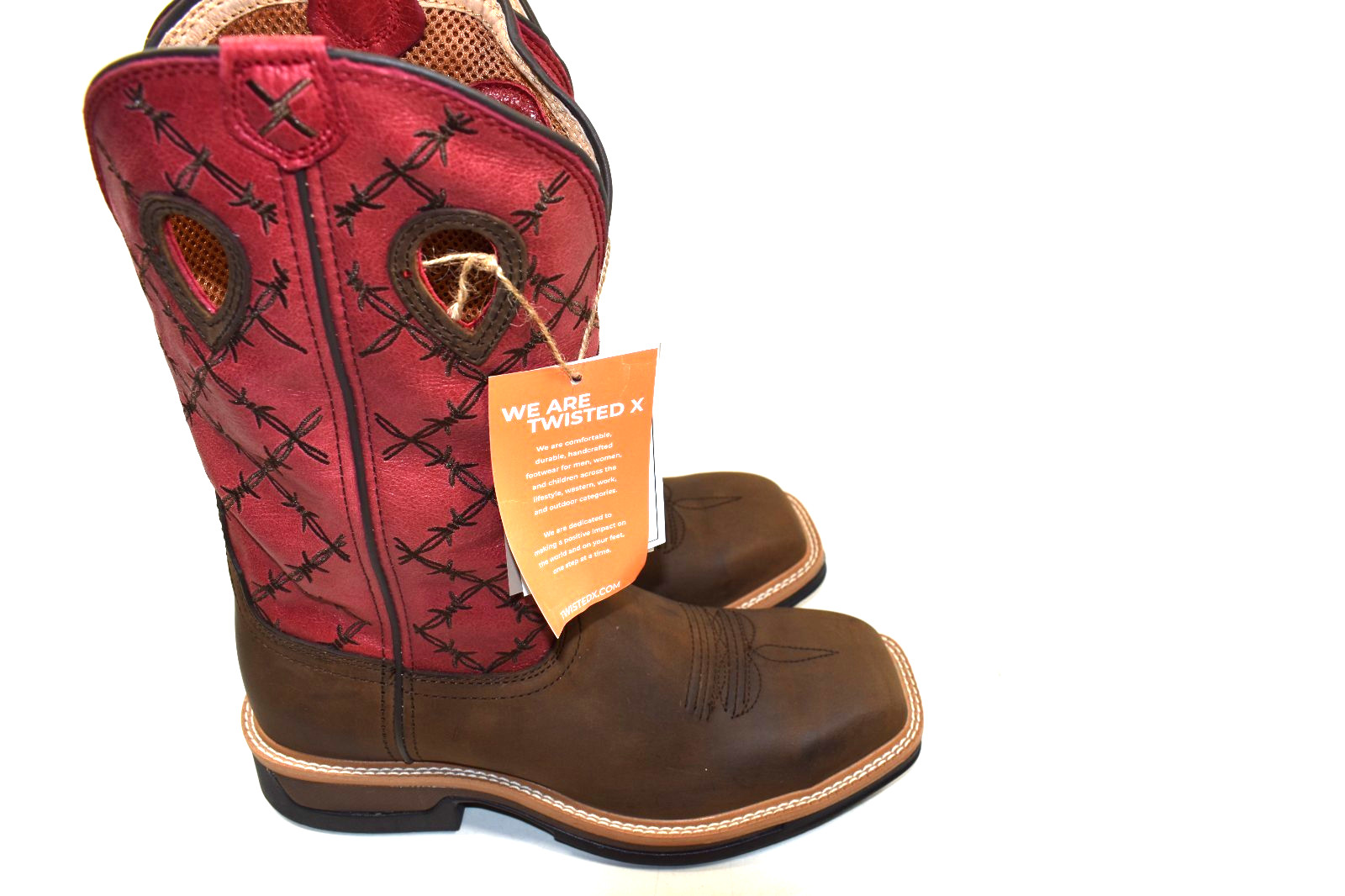 Twisted X Men’s 8 D Lite Western Work Boot Alloy Toe MLCA005 MEMORY FOAM FOOTBED