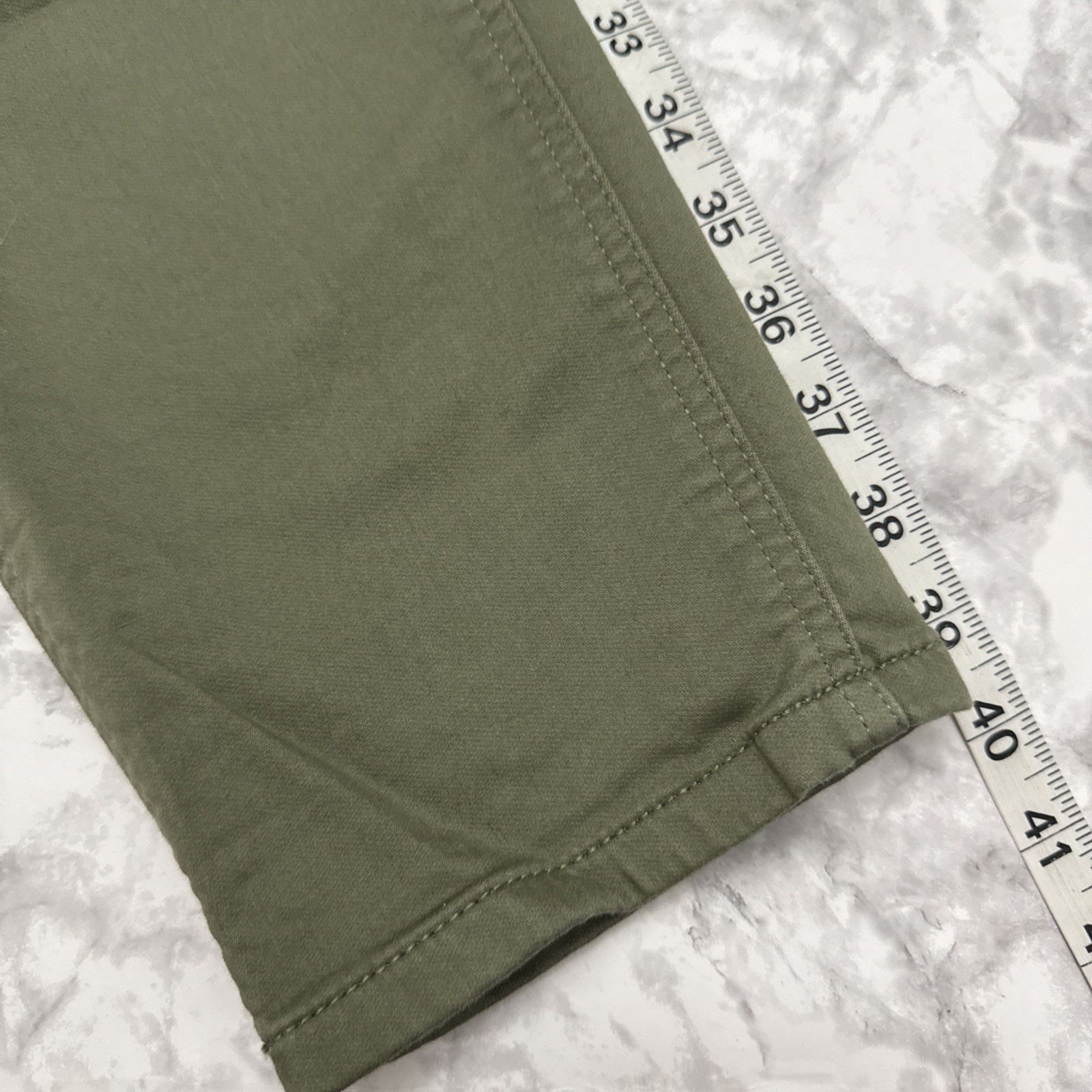 Tommy Hilfiger THFlex Men’s Olive Green Chino Size 34×32 Stretch Straight Slim