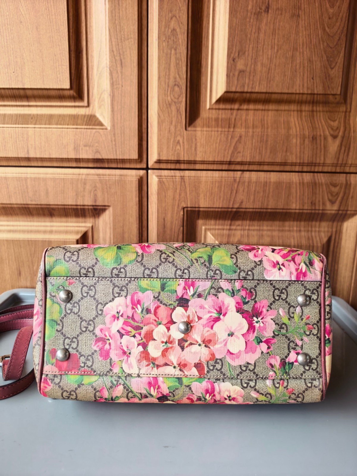Gucci Pre-Owned Authentic GG Blooms Luxury Handbag 409529 26*17*13cm