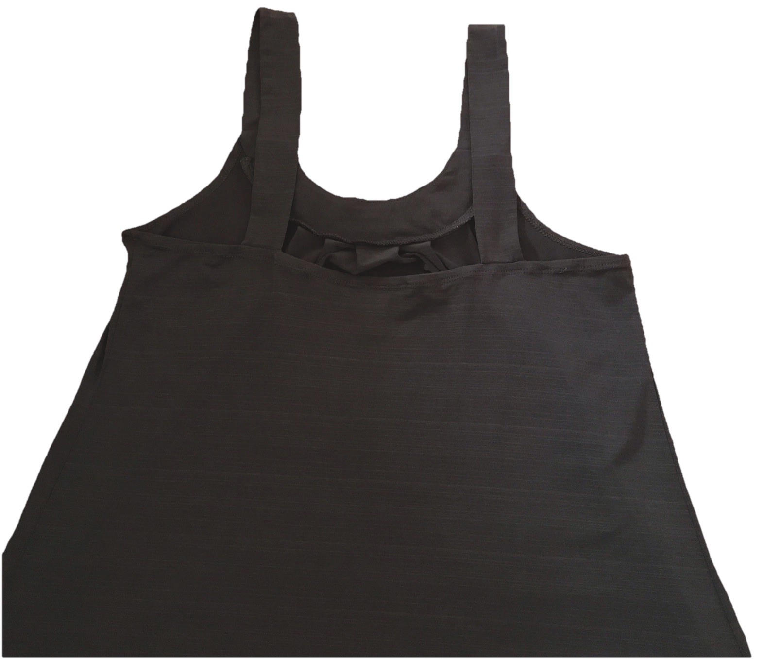 B. Wear Black Pleated Beaded Sleeveless Tank Top Blouse Woman’s Size L
