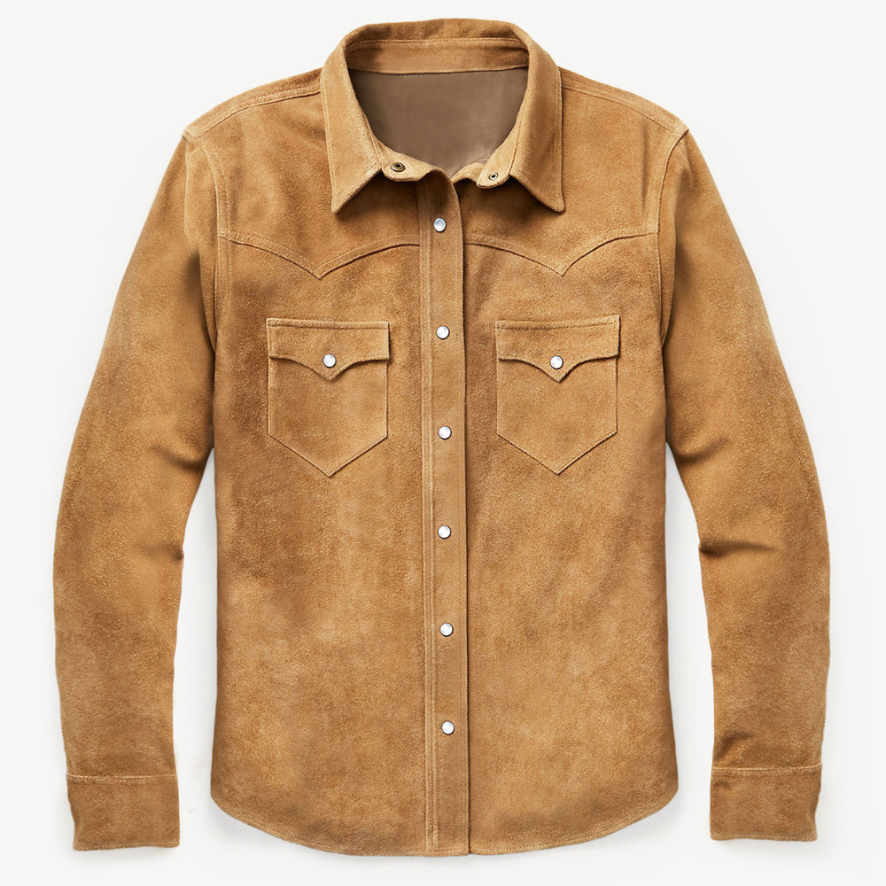 Handmade Vintage Men’s Premium Suede Leather Trucker Jacket Motorcycle Jacket