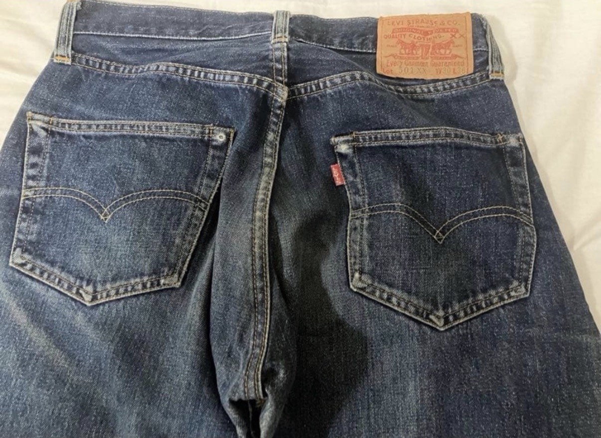 Levi’s 501XX 1955 Era LVC Big E Selvedge Valencia 555 Made in USA W30 L32
