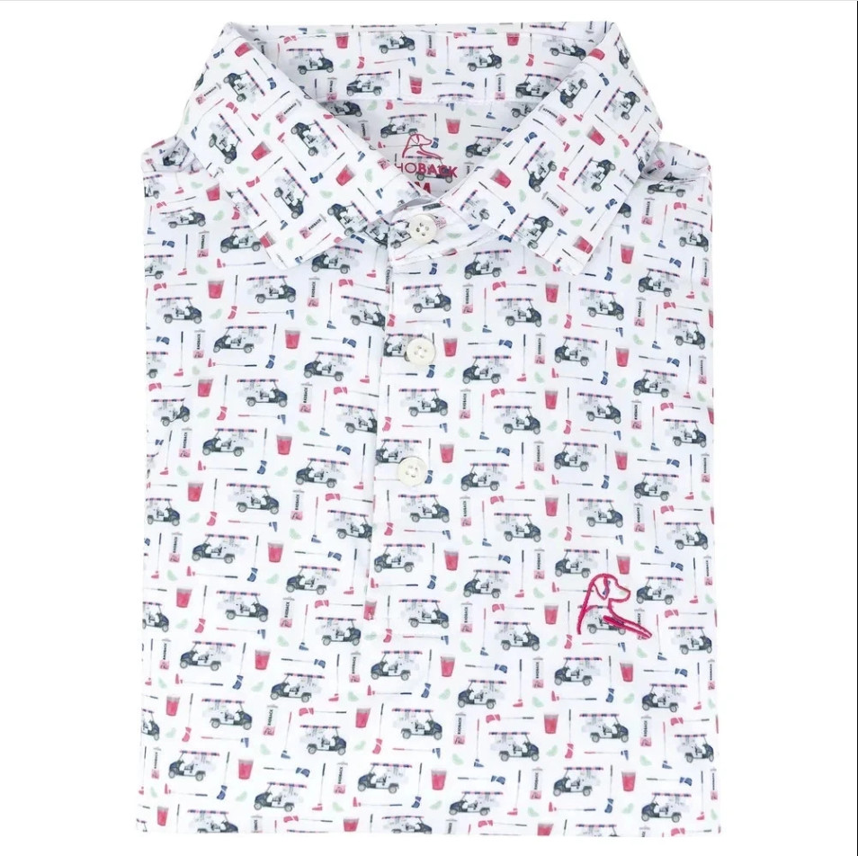 ⭐ The Rhoback The Bev Cart Polo – Golf Cart Performance Style – Size L-2XL ⭐