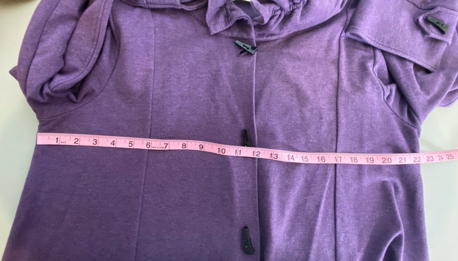 Soft Surroundings Swing Jacket Size XL La Parisienne Toggle Button Coat Purple
