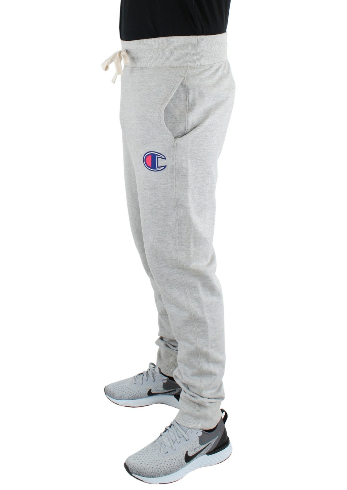 Champion Men’s Joggers Activewear Pants Ribbed Cuff Ankle Sweatpants Pockets