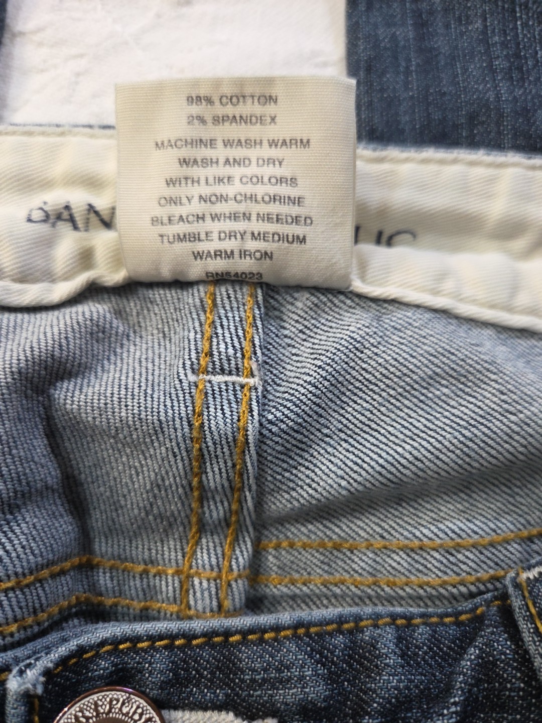 Banana Republic Womens Size 4 Contoured Boot Cut Stretch 32×30 Low Rise Jeans