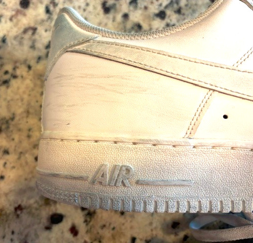Nike Air Force 1 Triple White Leather Low Top 315122-111, Size 15.0/EUR 49.5