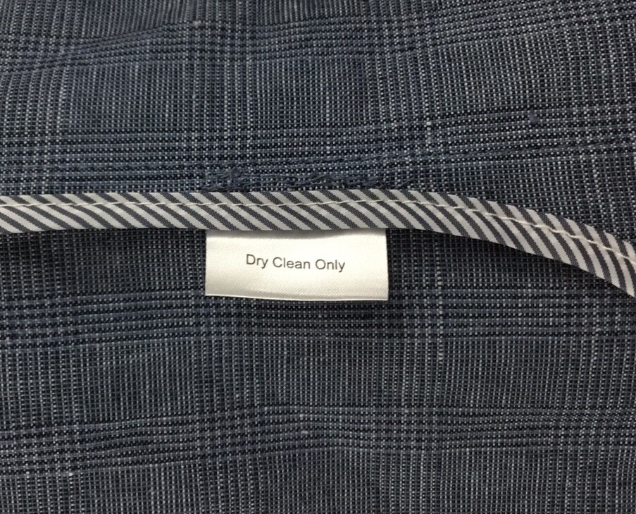 Joseph Abboud Sport Coat Mens S Blue Linen Cotton Blazer Glen Plaid Surgeon Cuff