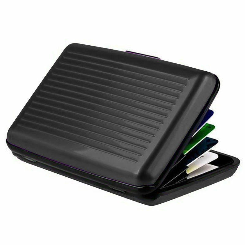 Unisex Waterproof Business ID Credit Card Wallet Holder Aluminum Metal RFID Case