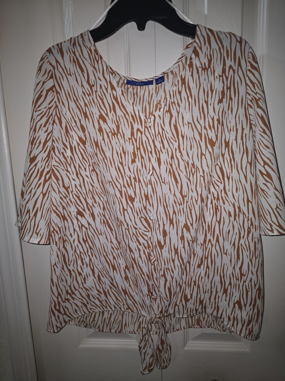 Apt. 9 Womens Animal Print Top Size Small