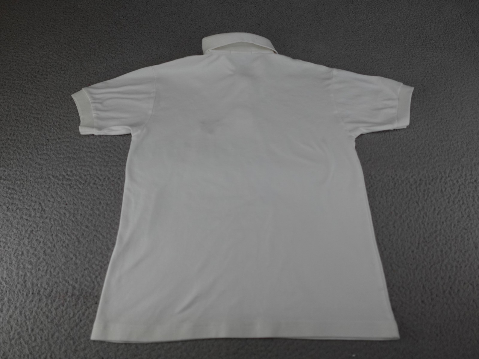 Hong Kong Polo Shirt Mens Small White YMCA Embroidered Tourist Souvenir Asia