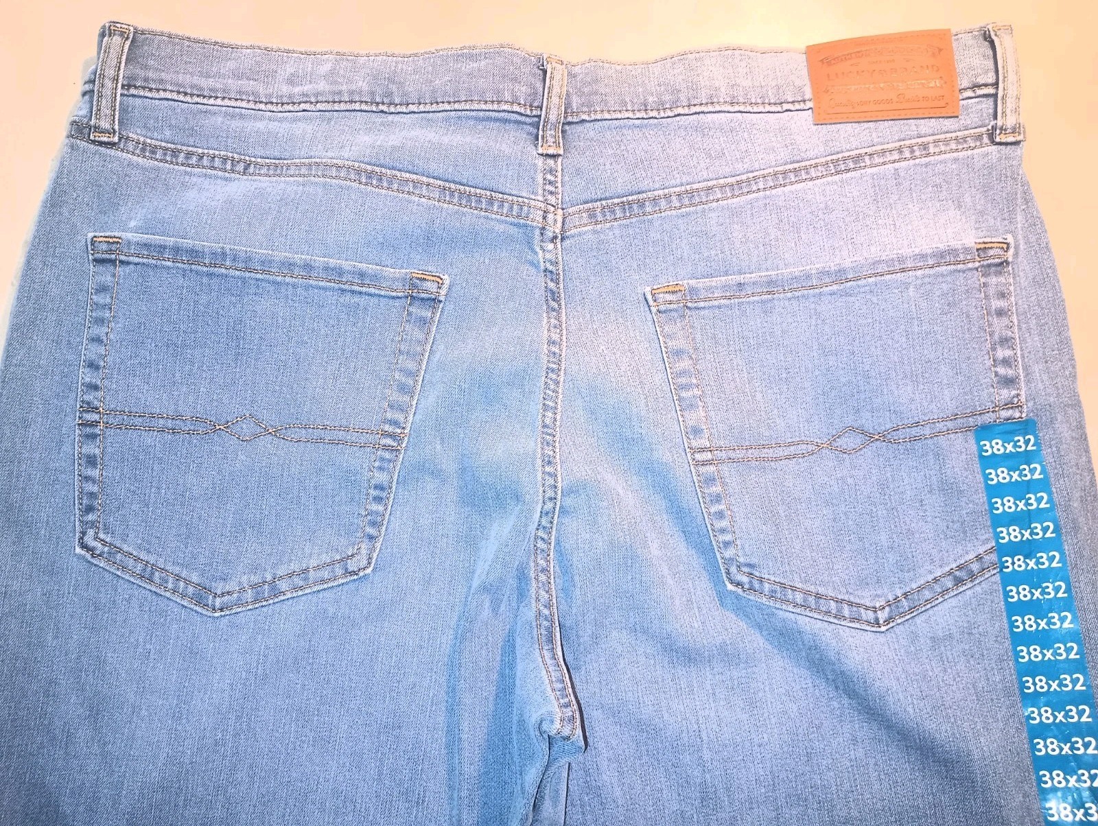 Men’s LUCKY BRAND Denim Jeans – 410 Athletic Straight – SZ 38×32 – NEW (No tag)