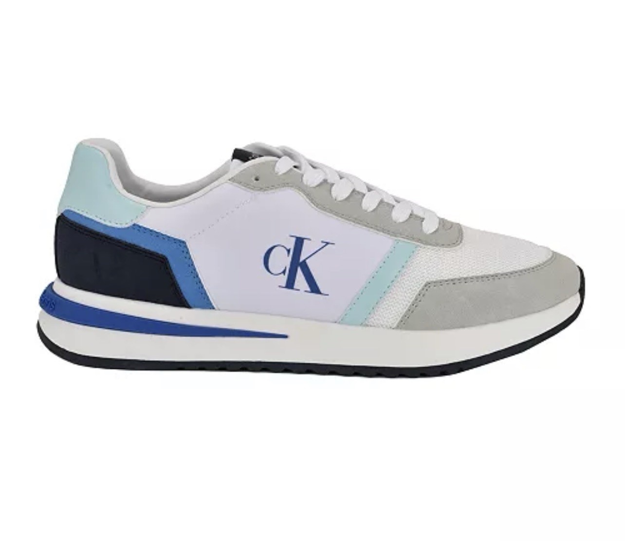 Calvin Klein Picio Men’s Lace-up Boots Medium Blue/White Multi : Size 10 M