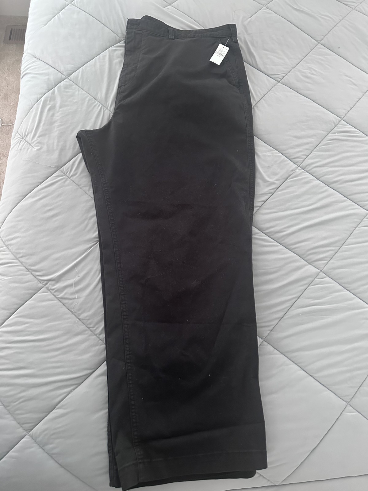 NWT GAP Mens Black 90s Loose Khaki Pants 42 x 30