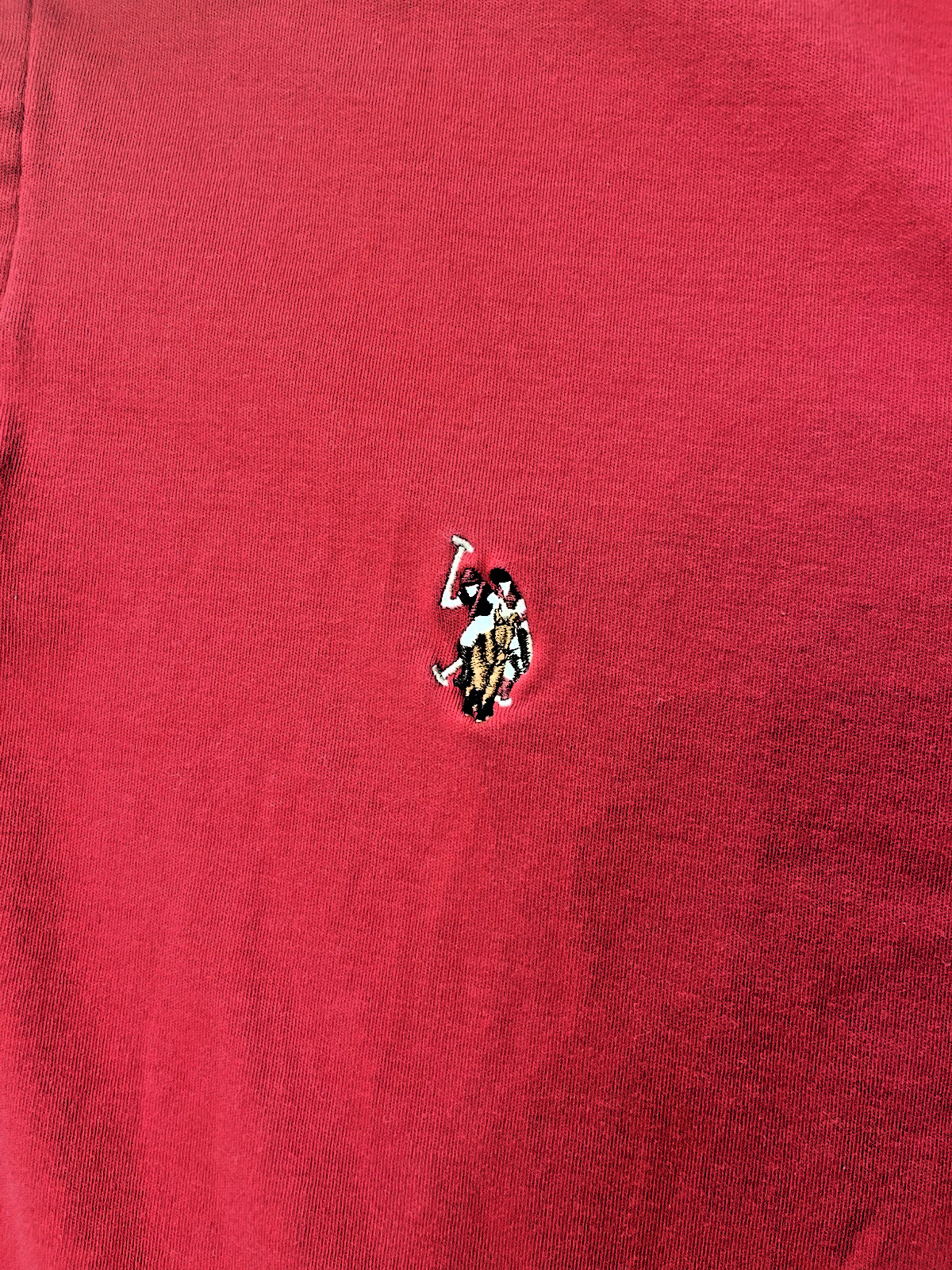 US Polo Assn Golf Luxury Polo Short Sleeve Shirt Men’s XLarge Red 11C448 Cotton