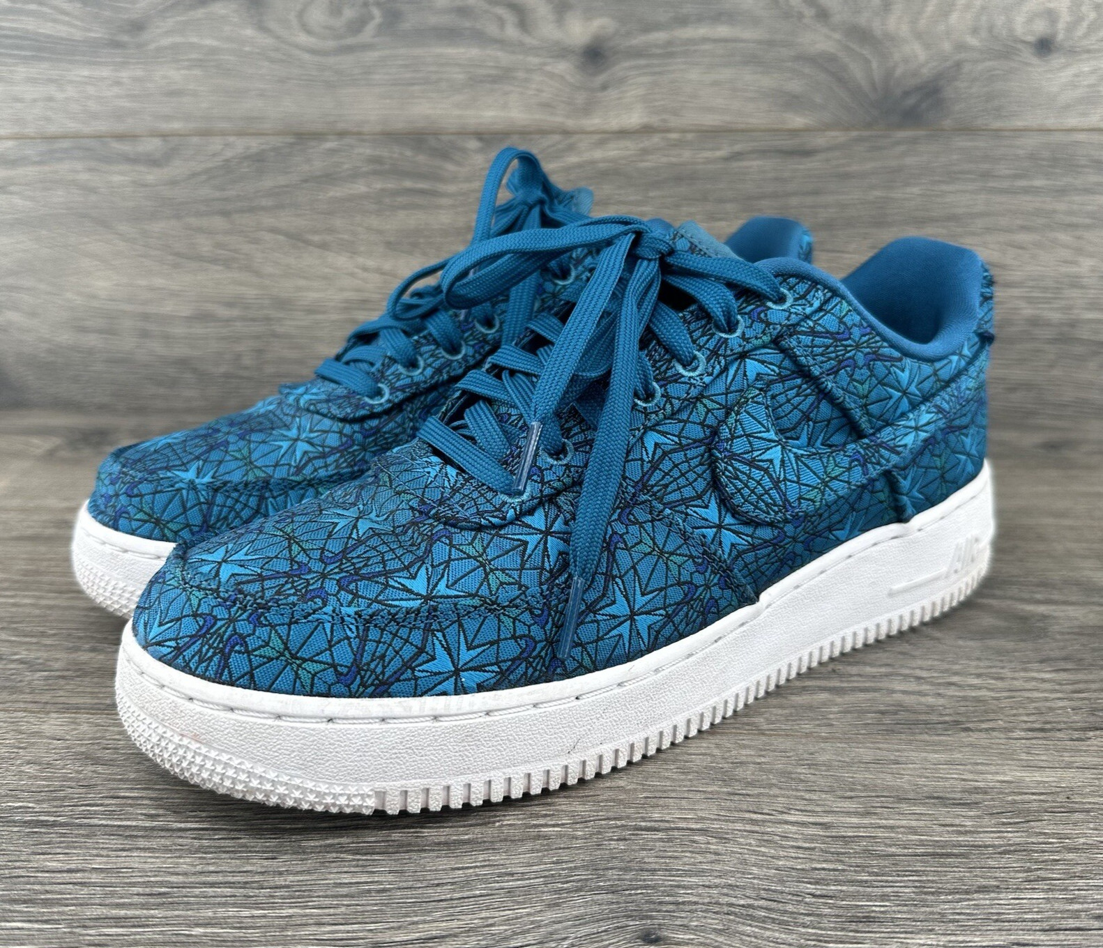 Nike Shoes Air Force 1 Low PRM Stained Glass Size 9 AT4144-300 Abyss Fury Blue
