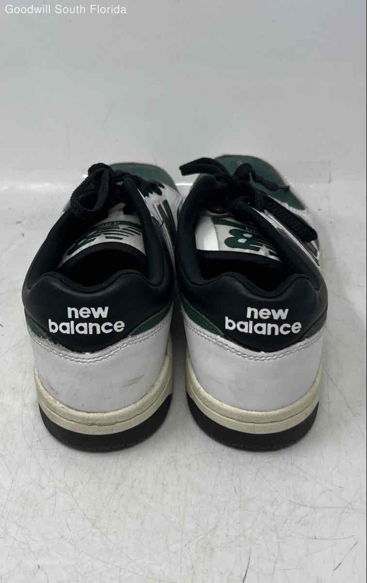 New Balance Unisex 480 BB480LTD White Green Black Sneakers Shoes Size M9 W10.5 D