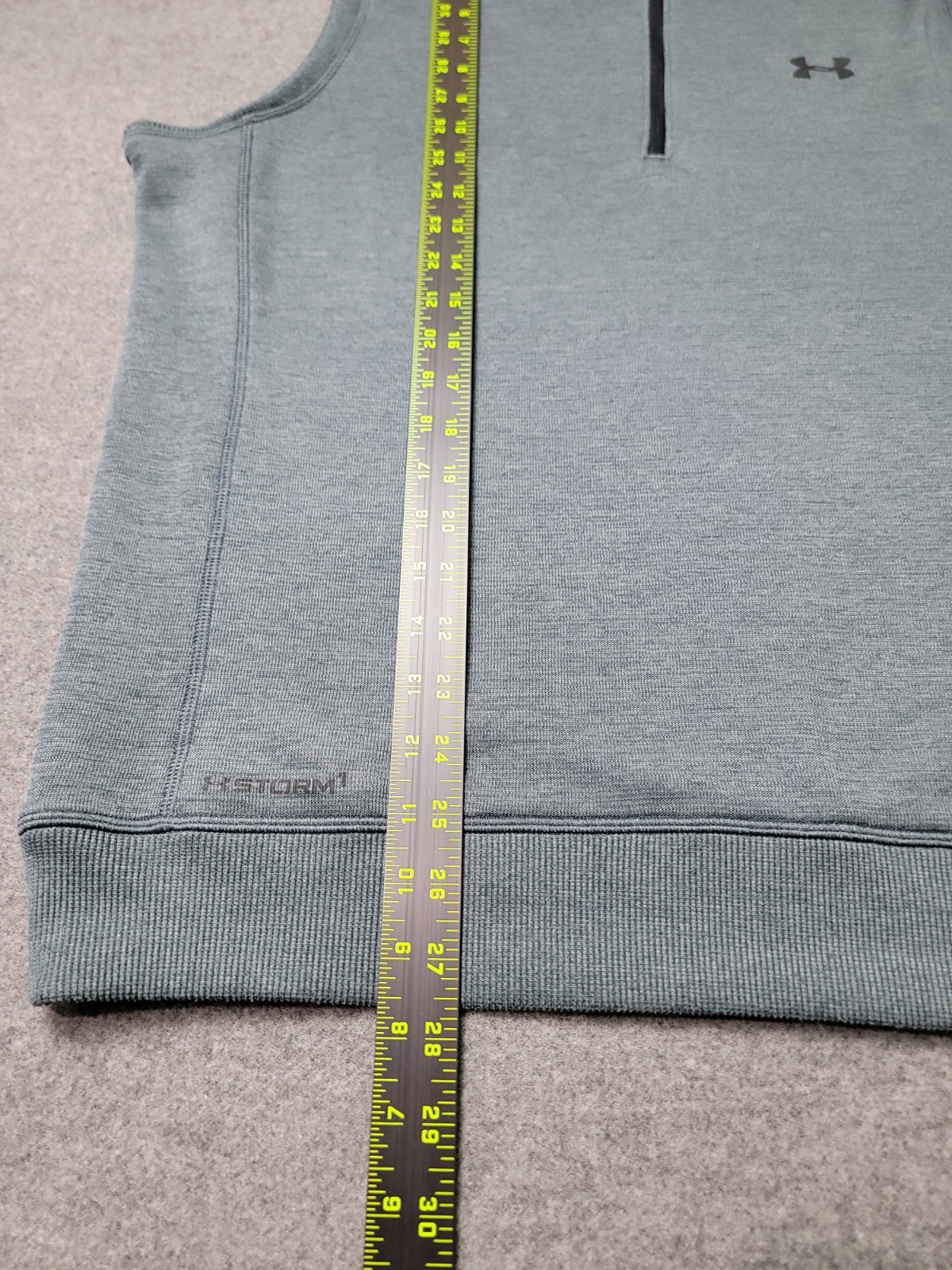 Mens Under Armour Storm 1/4 Zip Sleeveless Athletic Sweatshirt Size Large