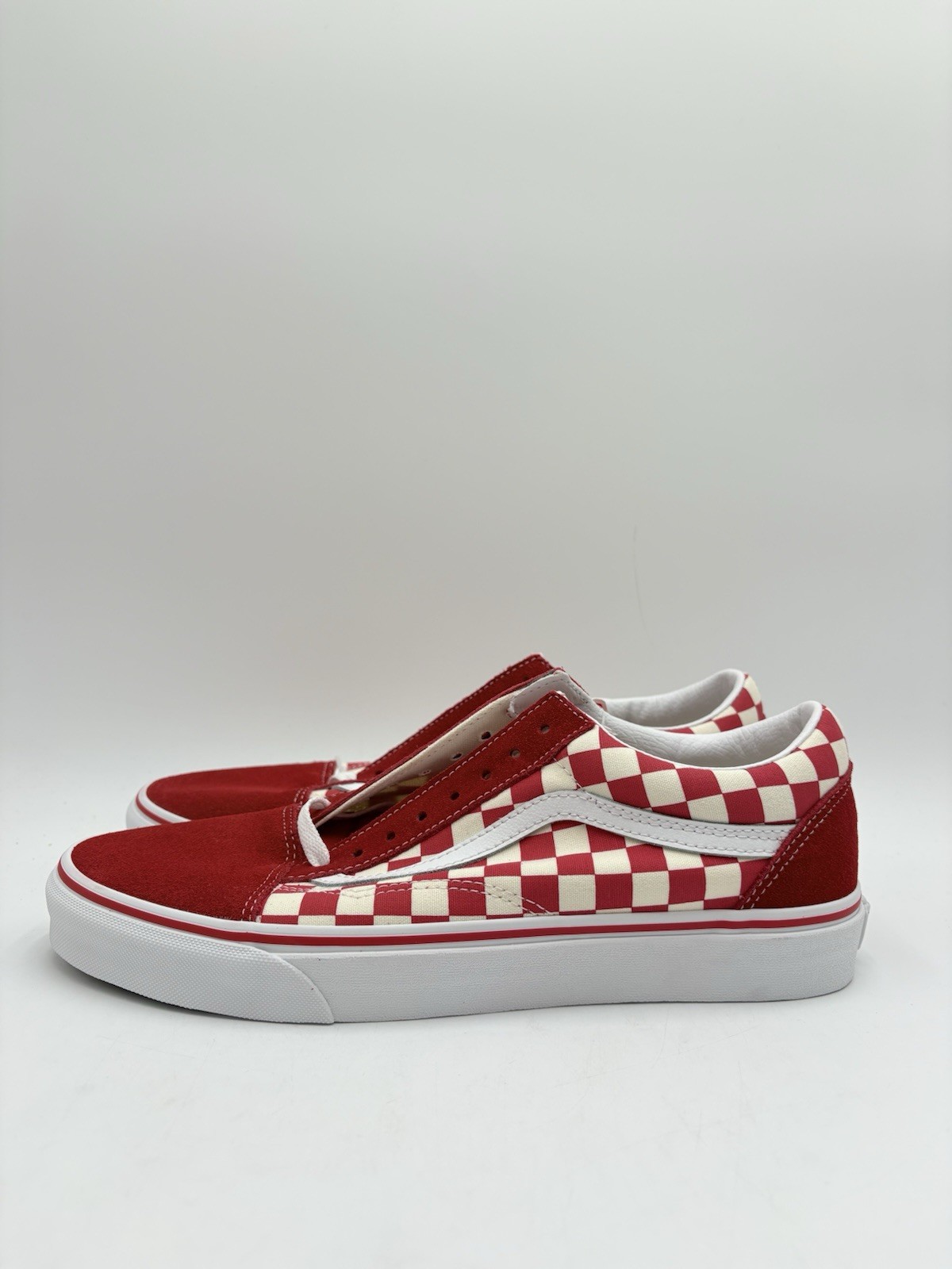 Vans Men’s Old Skool Multiple Sizes Red Checkerboard |VN0A38G1P0T|