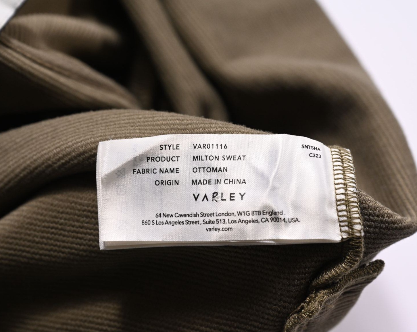 Varley Milton Sweat Style VAR01116 in Ottoman