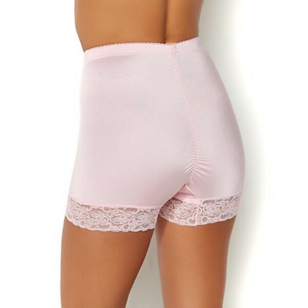 Rhonda Shear Mulberry Pink Mesh Dot Pin-Up Retro High Waist Panties New