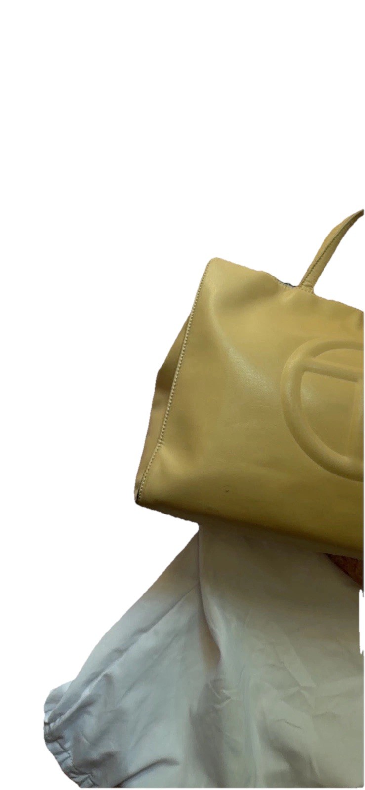 Telfar Shopping Bag – Cream Comes With DUSTER BAG.