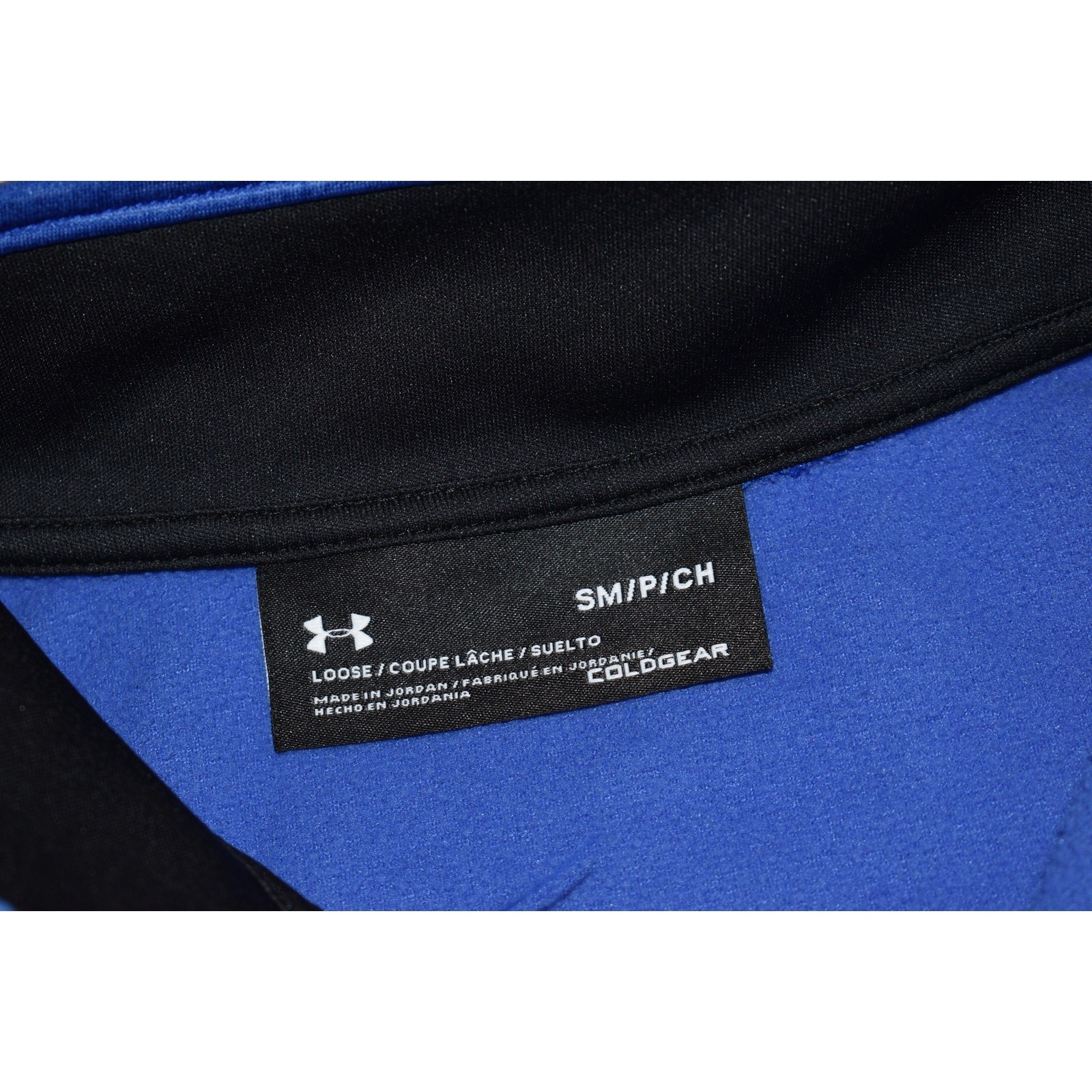Under Armour Golf Pullover Mens Size Small Loose ColdGear Shirt 1/4 ZIP Blue