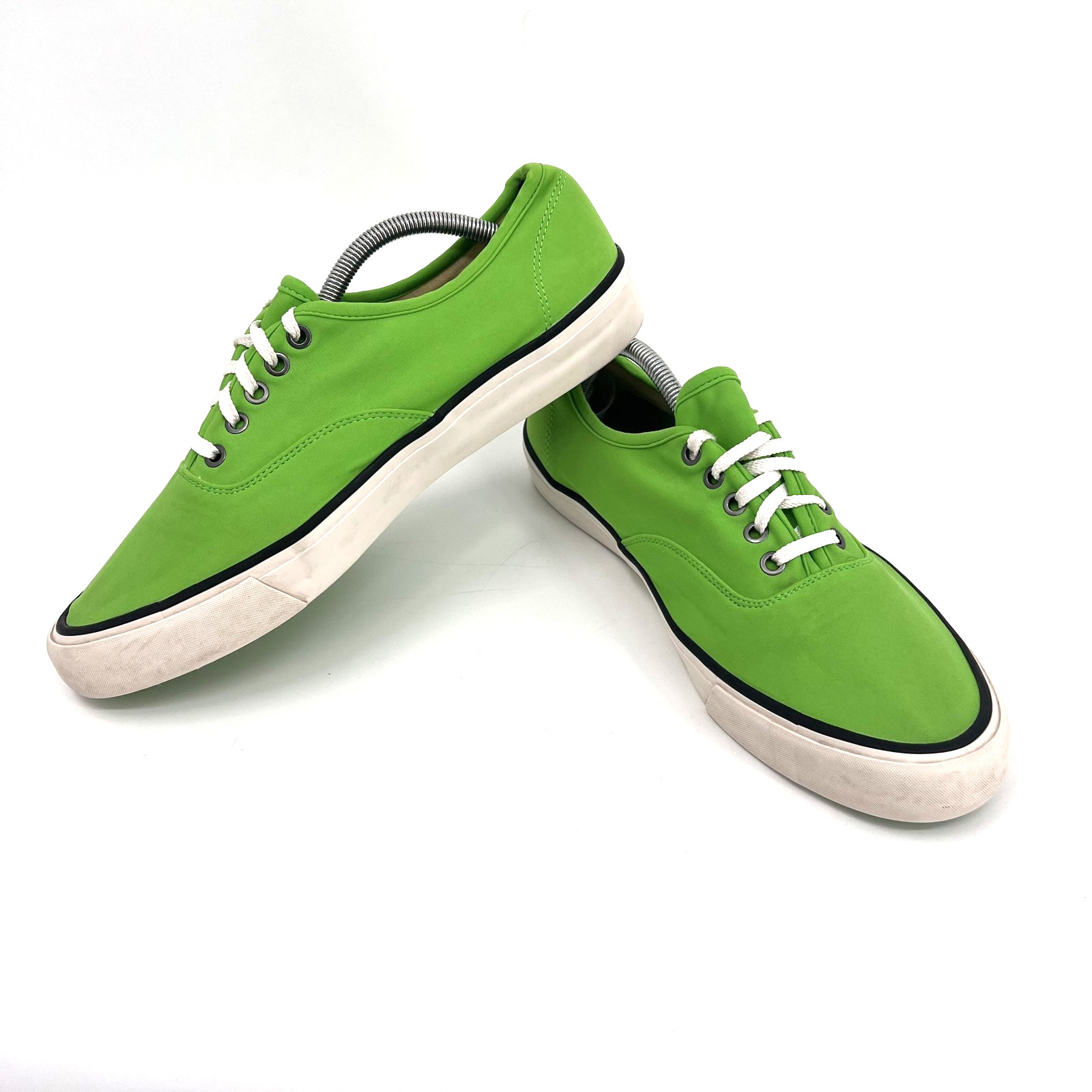 SEEVEES Men’s Size 11 Neon Green Neoprene Legend Lace-Up Casual Sneakers Shoes