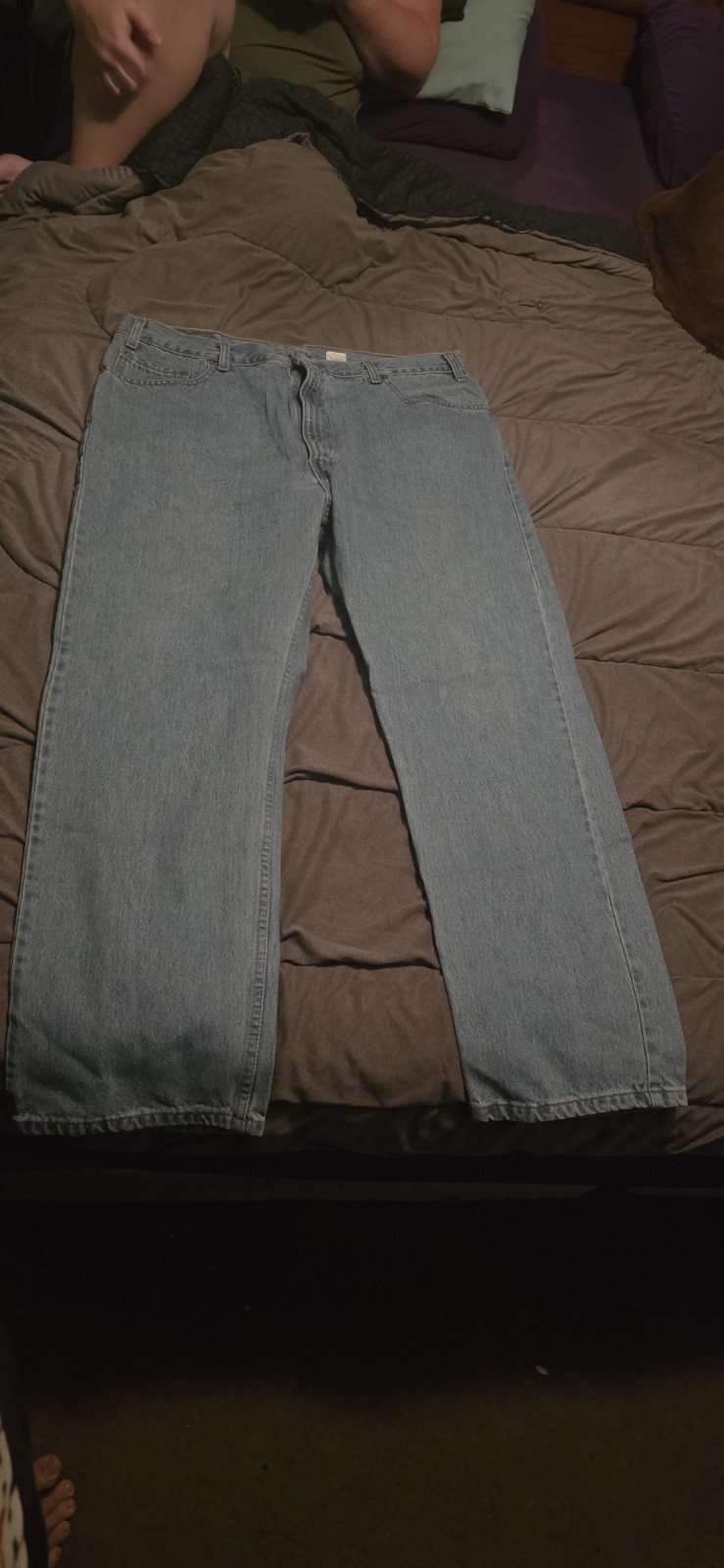 Levi’s 505 Series Men’s Straight Fit Light Blue Denim Cotton 5-Pocket Jeans
