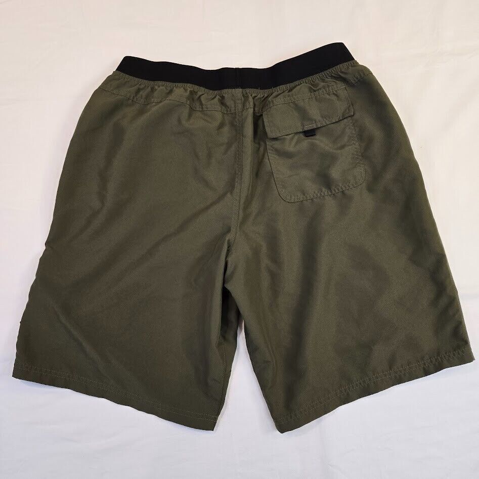 prAna Men’s Green Mojo Shorts 10″ Inseam Pull On Stretch Waist Size XXL