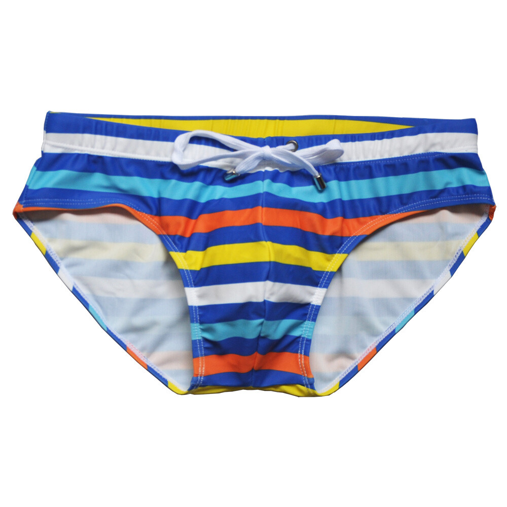 Men’s Classic | Swim Briefs | Rainbow | Striped | Vacation | Cruise | Swimsuit