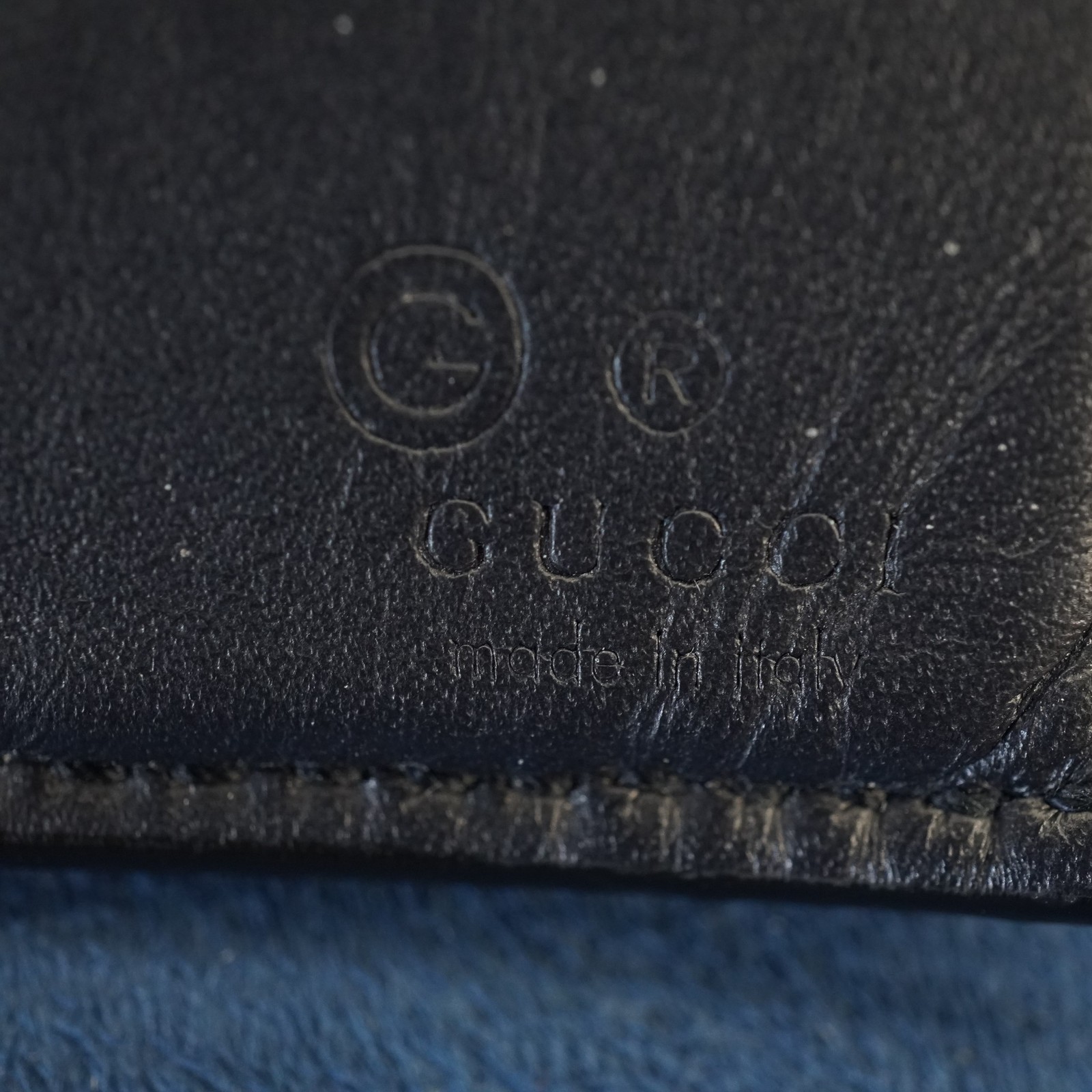 Gucci Supreme Coated Canvas Monogram Blue Blooms Bifold Wallet w COA