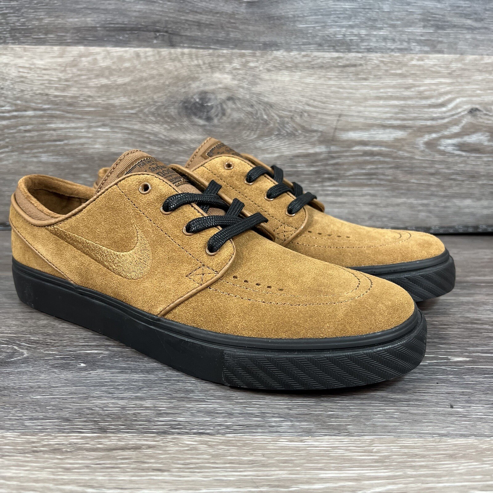 Nike Zoom Janoski LT British Tan Suede Mens Skate Shoes Size 7 333824-218 RARE