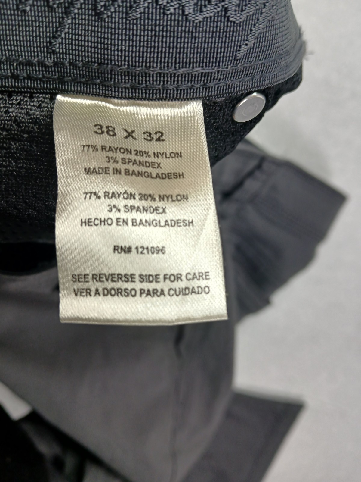 WEATHERPROOF VINTAGE MEN’S STRETCH CANVAS PANT GRAY 38X32
